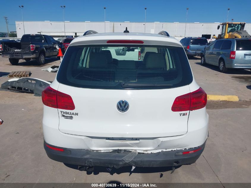 2017 Volkswagen Tiguan 2.0T/2.0T S VIN: WVGAV7AX1HK041078 Lot: 40730639