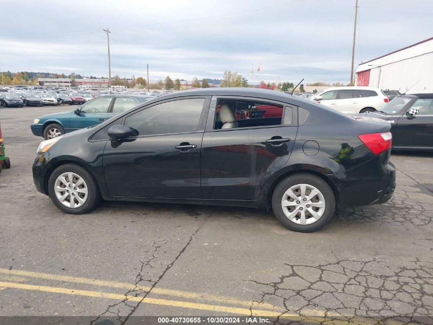 2012 Kia Rio Lx VIN: KNADM4A37C6087142 Lot: 40730655