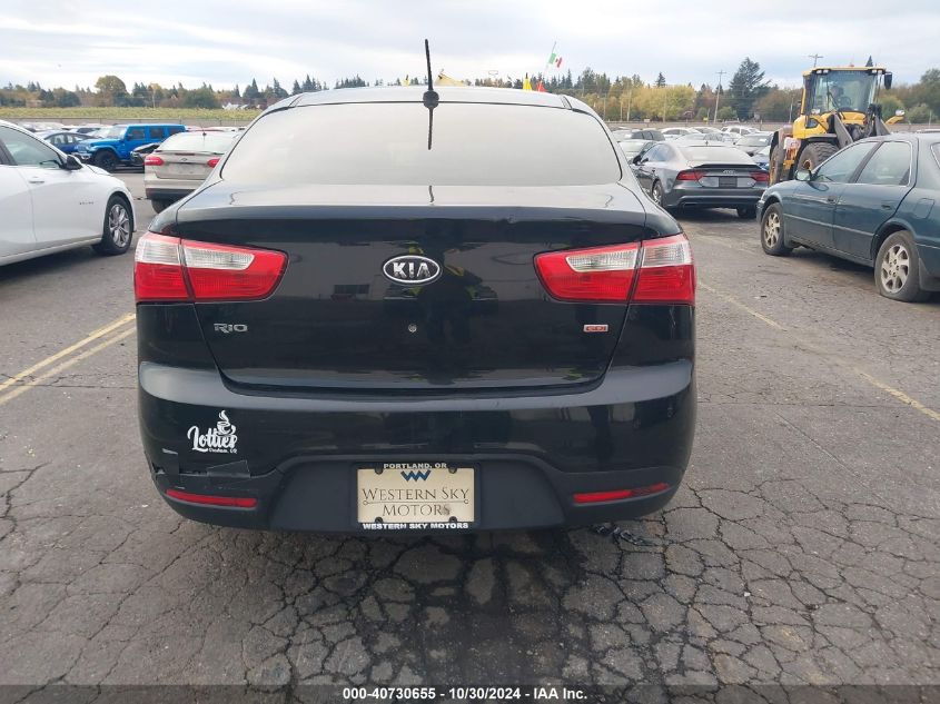 2012 Kia Rio Lx VIN: KNADM4A37C6087142 Lot: 40730655