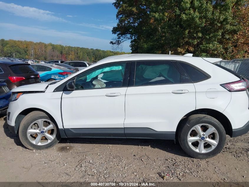 2017 Ford Edge Se VIN: 2FMPK3G90HBB02077 Lot: 40730708