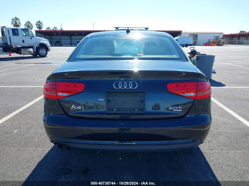 2013 Audi A4 2.0T Premium VIN: WAUBFAFL4DN018800 Lot: 40730744