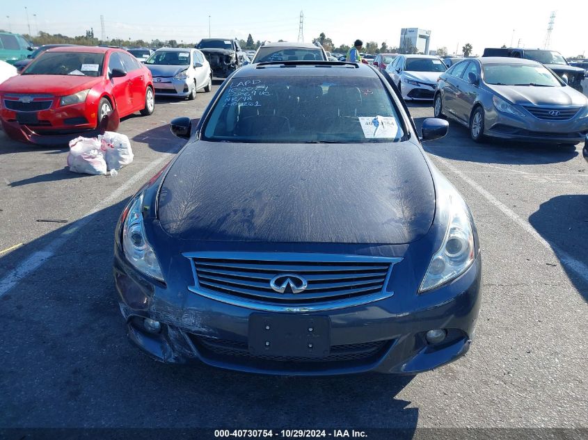 2012 Infiniti G37 Journey VIN: JN1CV6AP6CM628142 Lot: 40730754