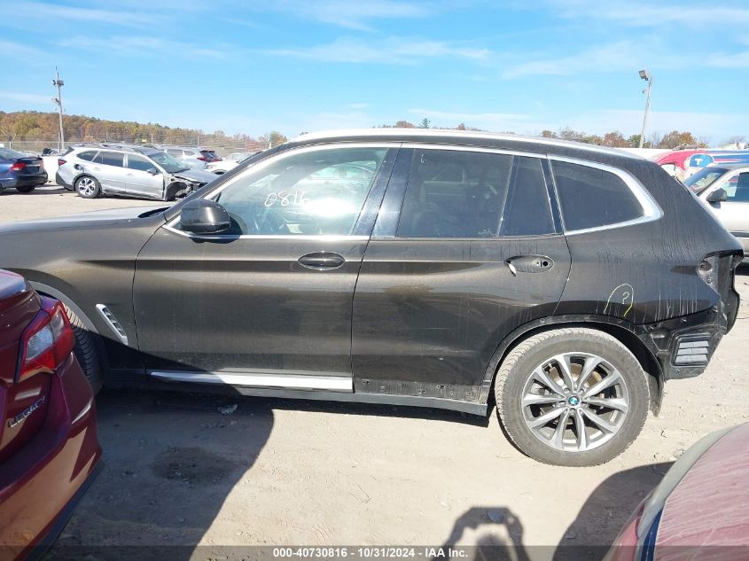 2018 BMW X3 xDrive30I VIN: 5UXTR9C51JLD90137 Lot: 40730816