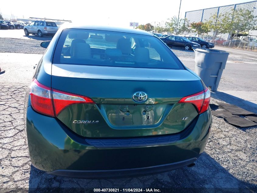 2015 Toyota Corolla L/Le/Le Pls/Prm/S/S Pls VIN: 5YFBURHE0FP360756 Lot: 40730821