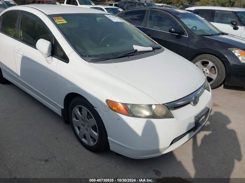 2008 Honda Civic Lx VIN: 1HGFA16508L006411 Lot: 40730835