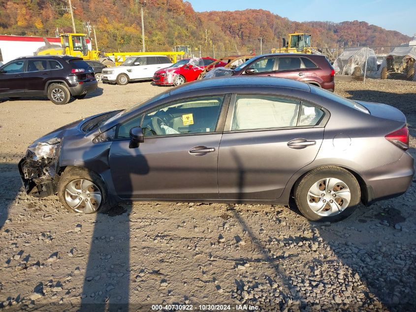 2015 Honda Civic Lx VIN: 2HGFB2F56FH506621 Lot: 40730922