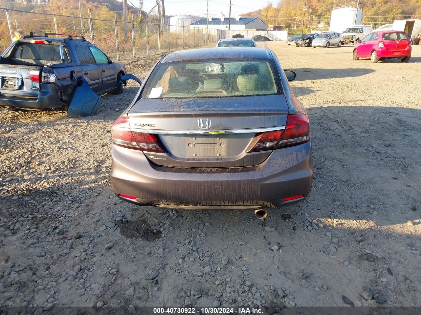 2015 Honda Civic Lx VIN: 2HGFB2F56FH506621 Lot: 40730922