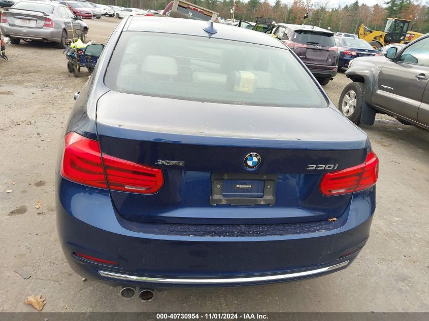 2018 BMW 330I xDrive VIN: WBA8D9C54JEM31767 Lot: 40730954