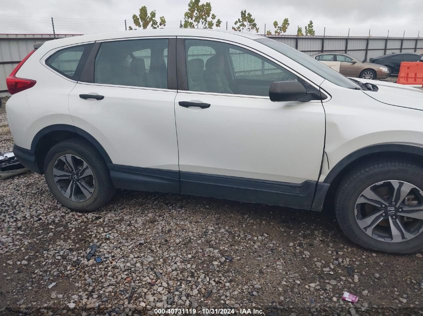 2018 Honda Cr-V Lx VIN: 2HKRW6H30JH232240 Lot: 40731119