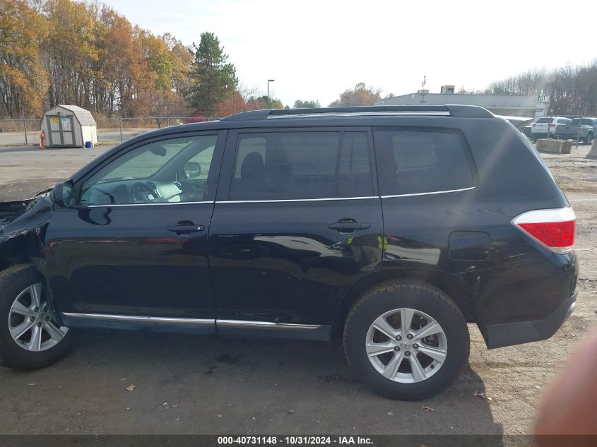 2013 Toyota Highlander Se V6 VIN: 5TDBK3EH6DS268590 Lot: 40731148