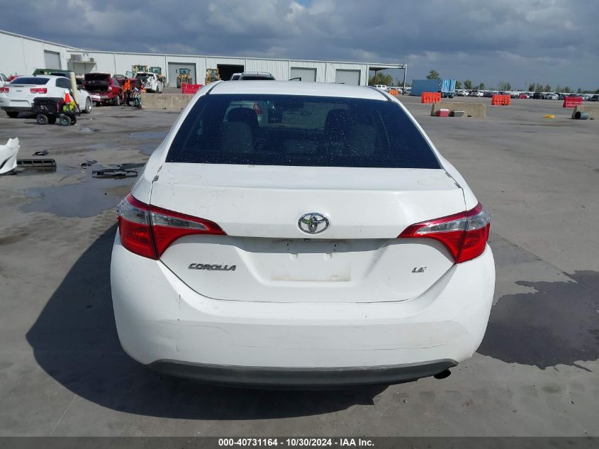 2016 Toyota Corolla Le VIN: 5YFBURHE2GP561866 Lot: 40731164