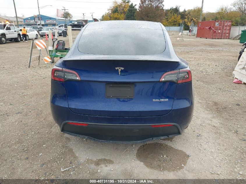 2021 Tesla Model Y Performance Dual Motor All-Wheel Drive VIN: 5YJYGDEF5MF230336 Lot: 40731195