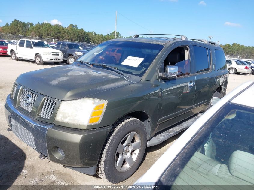 2004 Nissan Pathfinder Armada Se VIN: 5N1AA08B94N704726 Lot: 40731226