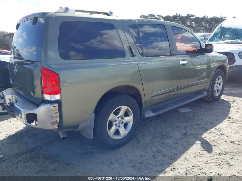 2004 Nissan Pathfinder Armada Se VIN: 5N1AA08B94N704726 Lot: 40731226