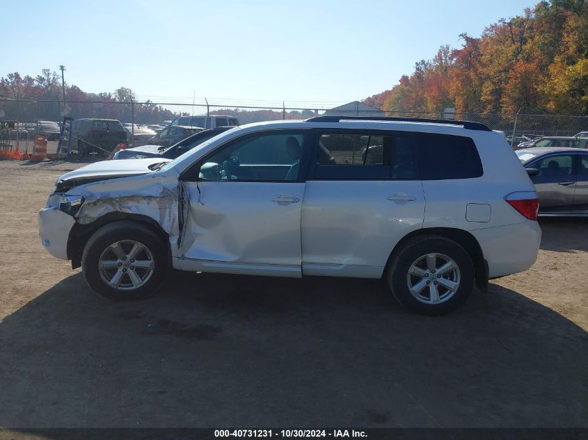 2010 Toyota Highlander Base V6 VIN: 5TDBK3EH6AS027561 Lot: 40731231