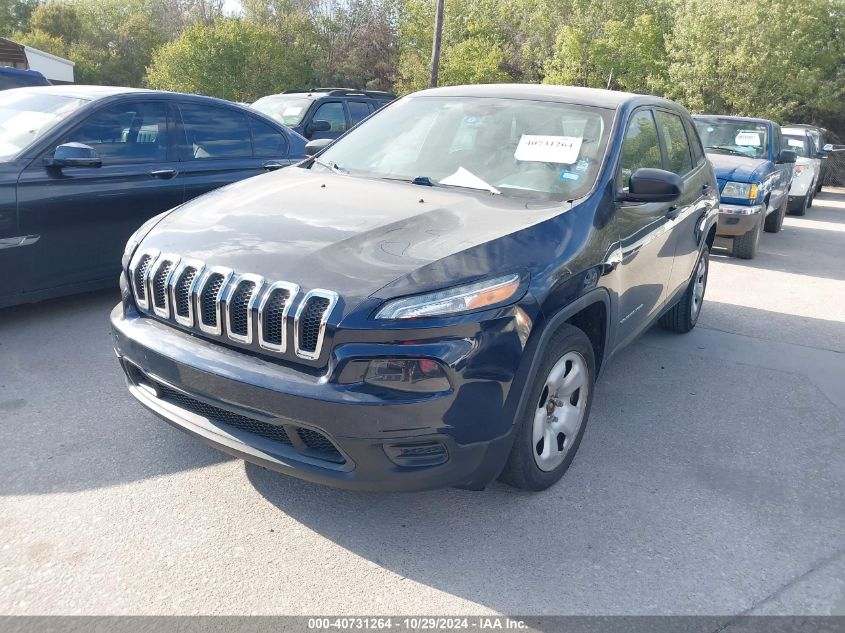 2014 Jeep Cherokee Sport VIN: 1C4PJLAB1EW127051 Lot: 40731264