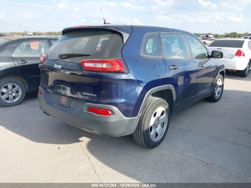 2014 Jeep Cherokee Sport VIN: 1C4PJLAB1EW127051 Lot: 40731264