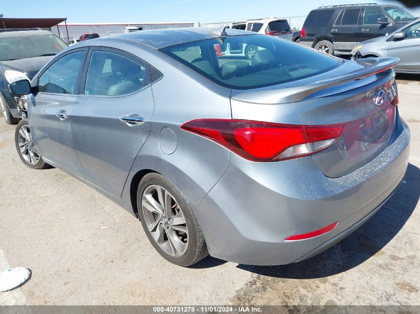 VIN 5NPDH4AE6FH589658 2015 Hyundai Elantra, Limited no.3