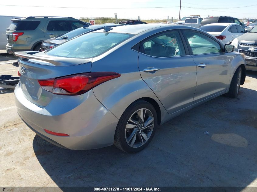 VIN 5NPDH4AE6FH589658 2015 Hyundai Elantra, Limited no.4