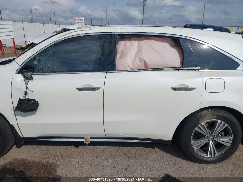 2019 Acura Mdx Standard VIN: 5J8YD3H31KL006884 Lot: 40731328