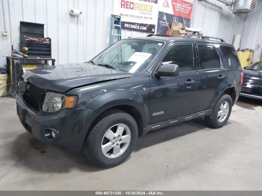 2008 Ford Escape Xlt VIN: 1FMCU93108KE82619 Lot: 40731350