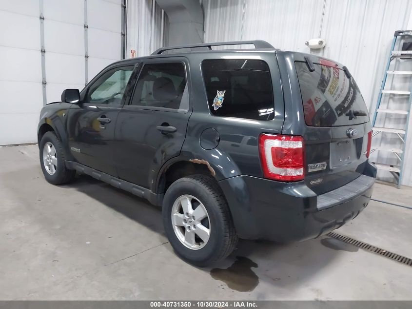 2008 Ford Escape Xlt VIN: 1FMCU93108KE82619 Lot: 40731350