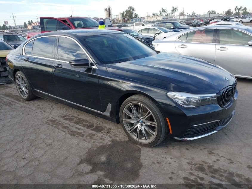 VIN WBA7E2C56KB217625 2019 BMW 740I no.1