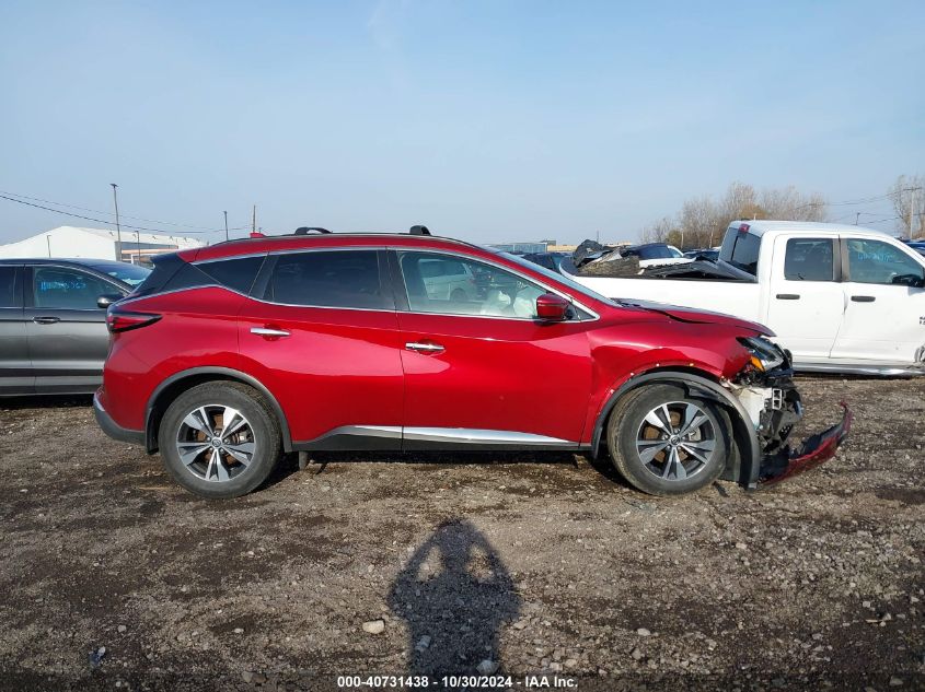 2019 Nissan Murano Sv VIN: 5N1AZ2MS9KN160882 Lot: 40731438