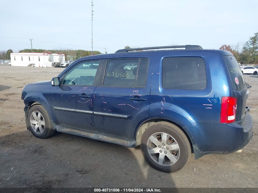 2015 Honda Pilot Touring VIN: 5FNYF4H92FB005142 Lot: 40731506