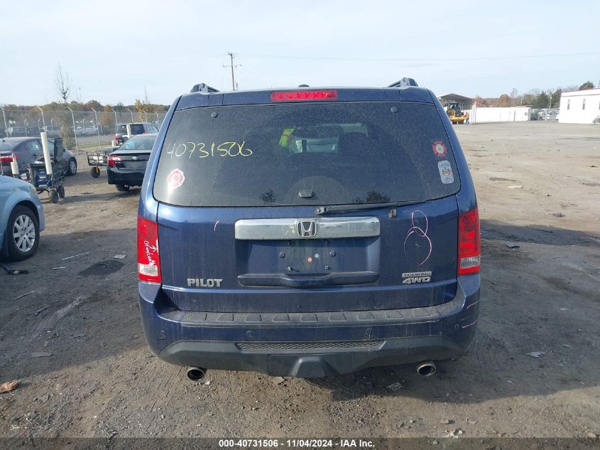 2015 Honda Pilot Touring VIN: 5FNYF4H92FB005142 Lot: 40731506