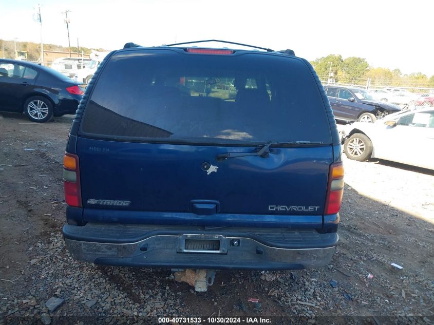 2002 Chevrolet Tahoe Lt VIN: 1GNEK13Z82R315912 Lot: 40731533