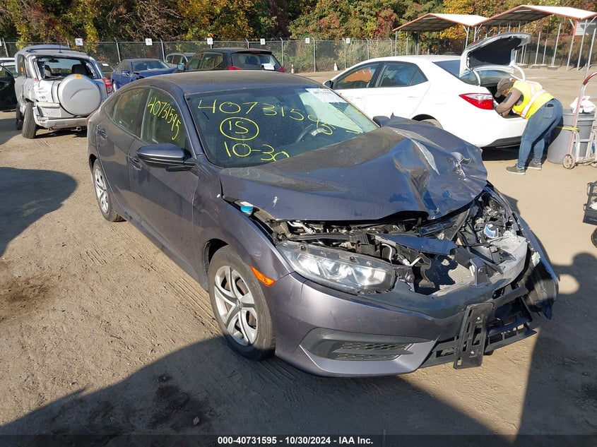 VIN 19XFC2F59JE206037 2018 HONDA CIVIC LX