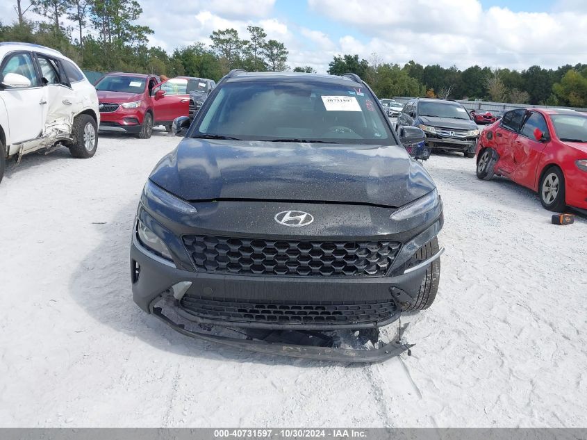 2022 Hyundai Kona Sel VIN: KM8K32AB1NU818070 Lot: 40731597