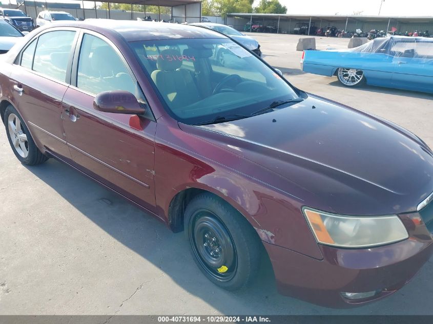 2007 Hyundai Sonata Limited/Se V6 VIN: 5NPEU46F67H192664 Lot: 40731694