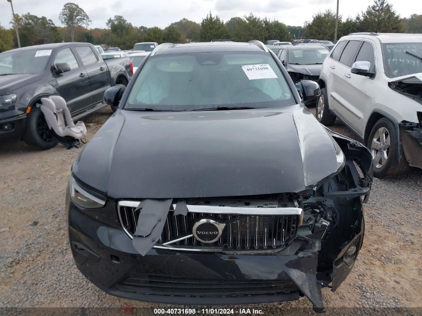 2024 Volvo Xc40 B5 Ultimate Bright Theme VIN: YV4L12UF9R2361035 Lot: 40731698