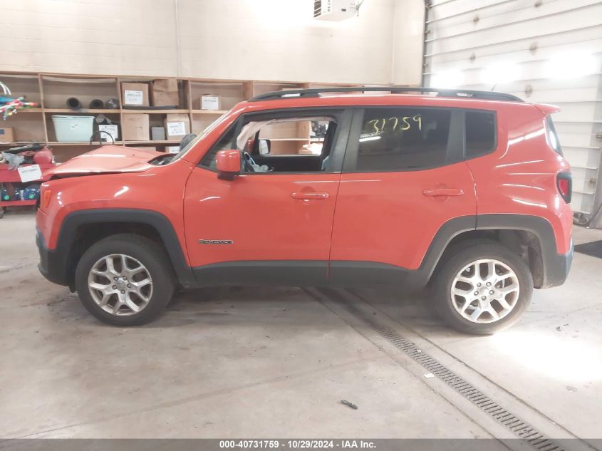 2016 Jeep Renegade Latitude VIN: ZACCJBBT4GPD74614 Lot: 40731759