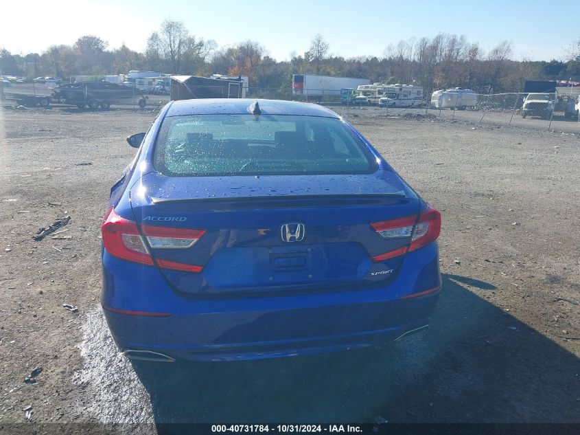 2021 Honda Accord Sport VIN: 1HGCV1F34MA072133 Lot: 40731784