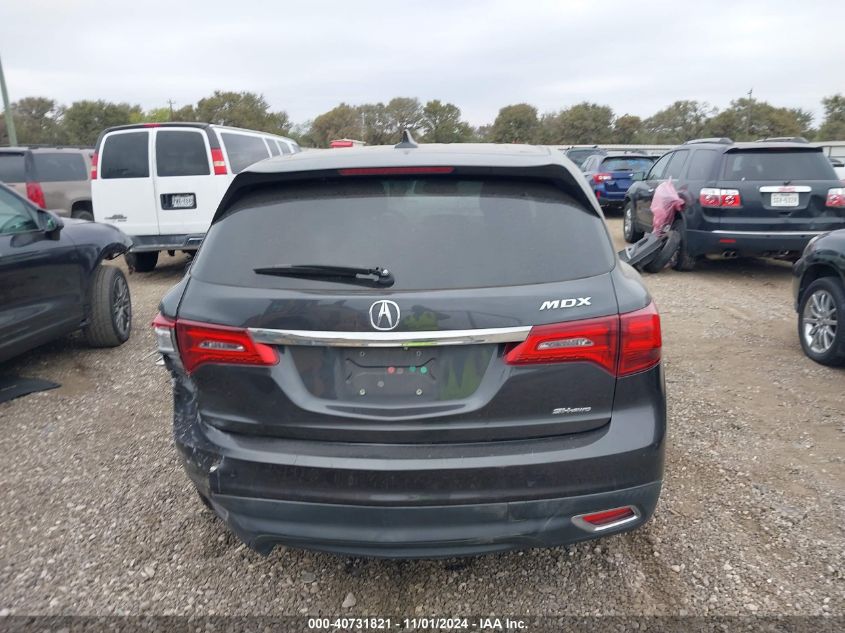 2015 Acura Mdx Technology Package VIN: 5FRYD4H43FB004106 Lot: 40731821