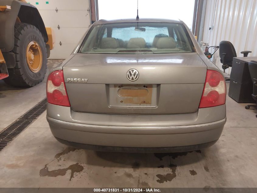 2004 Volkswagen Passat Gls VIN: WVWPD63B24P092874 Lot: 40731831