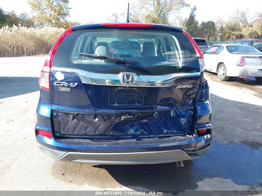 2015 HONDA CR-V LX - 5J6RM4H3XFL086288