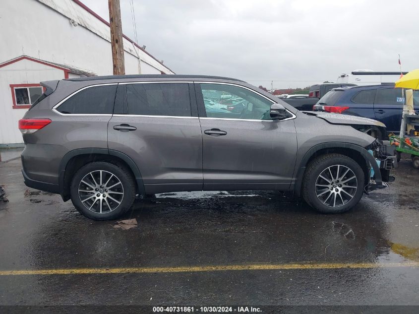 2017 Toyota Highlander Se VIN: 5TDJZRFH3HS375076 Lot: 40731861