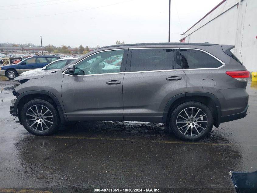 2017 Toyota Highlander Se VIN: 5TDJZRFH3HS375076 Lot: 40731861