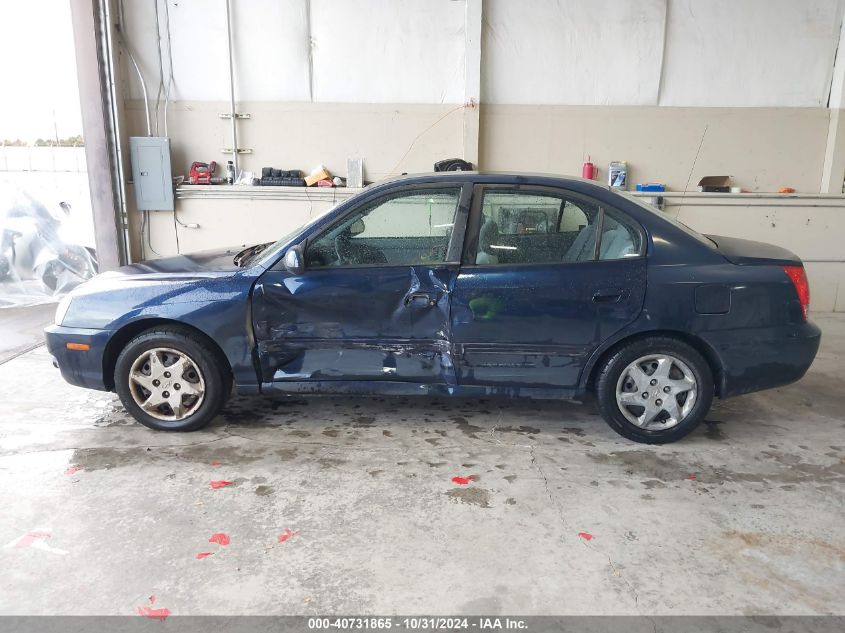 2005 Hyundai Elantra Gls/Gt VIN: KMHDN46DX5U998660 Lot: 40731865