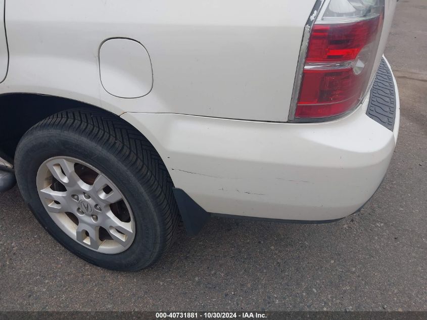 2006 ACURA MDX VIN: 2HNYD18616H540977
