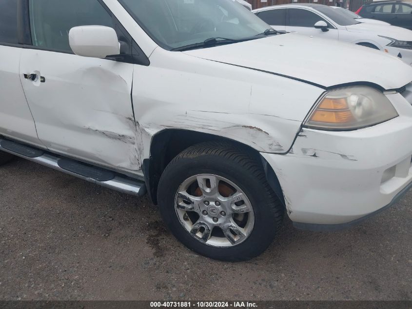 2006 ACURA MDX VIN: 2HNYD18616H540977