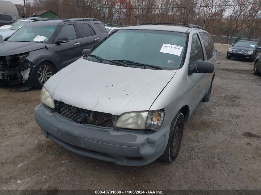 2002 Toyota Sienna Le VIN: 4T3ZF13C52U427559 Lot: 40731888