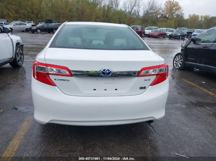 2012 Toyota Camry Hybrid Xle VIN: 4T1BD1FK4CU036035 Lot: 40731961