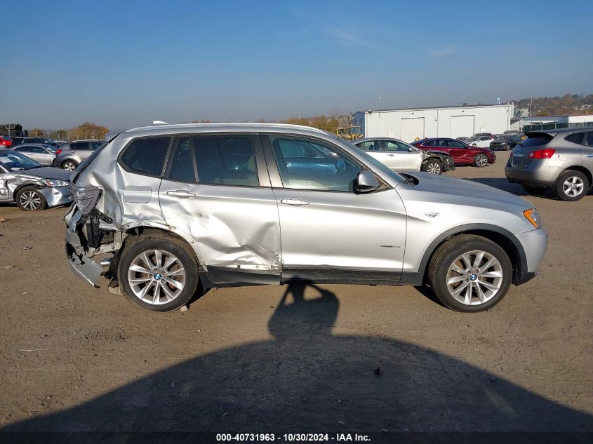 2014 BMW X3 xDrive28I VIN: 5UXWX9C55E0D33952 Lot: 40731963