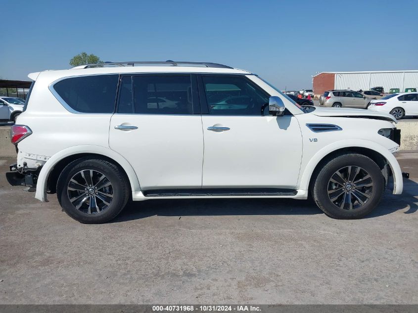 2020 Nissan Armada Platinum 2Wd VIN: JN8AY2NF9L9361639 Lot: 40731968