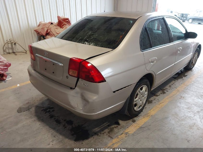 2002 Honda Civic Lx VIN: 2HGES16572H521113 Lot: 40731979